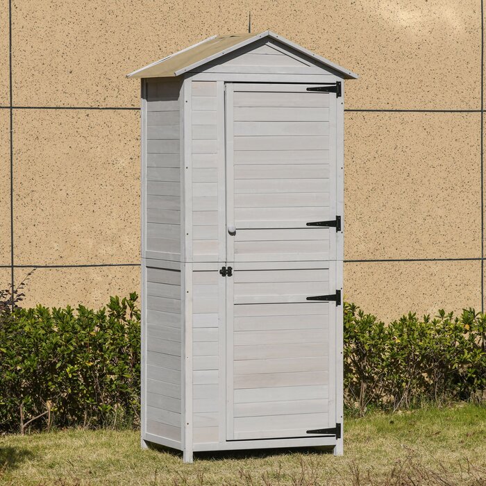 Outsunny Garden Outdoor 3 Ft W X 2 Ft D Solid Wood Storage Shed